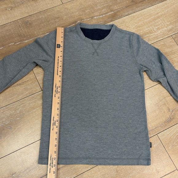 Eddie Bauer Men's Grey Waffle Knit Thermal Long Sleeve Shirt - Size M - Picture 5 of 8